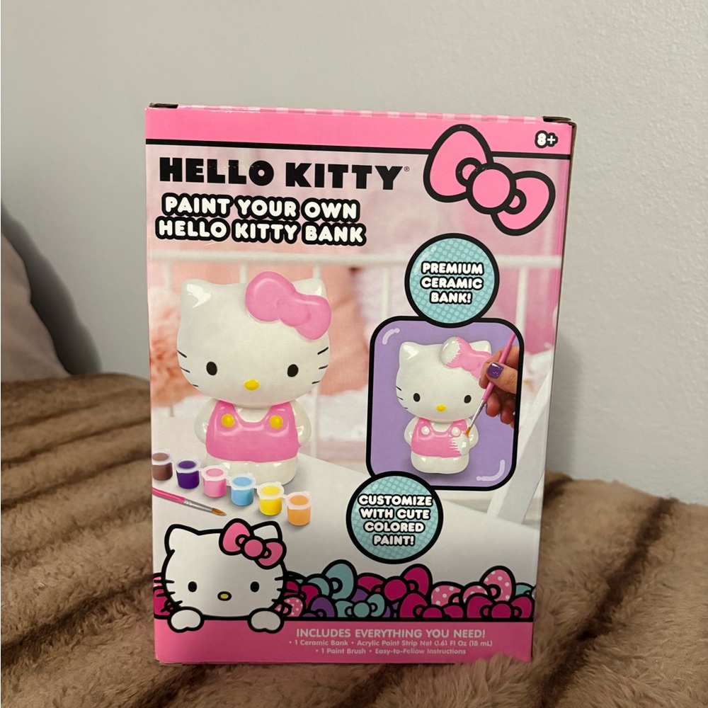Hello Kitty Pink Ceramic Bank Kit
